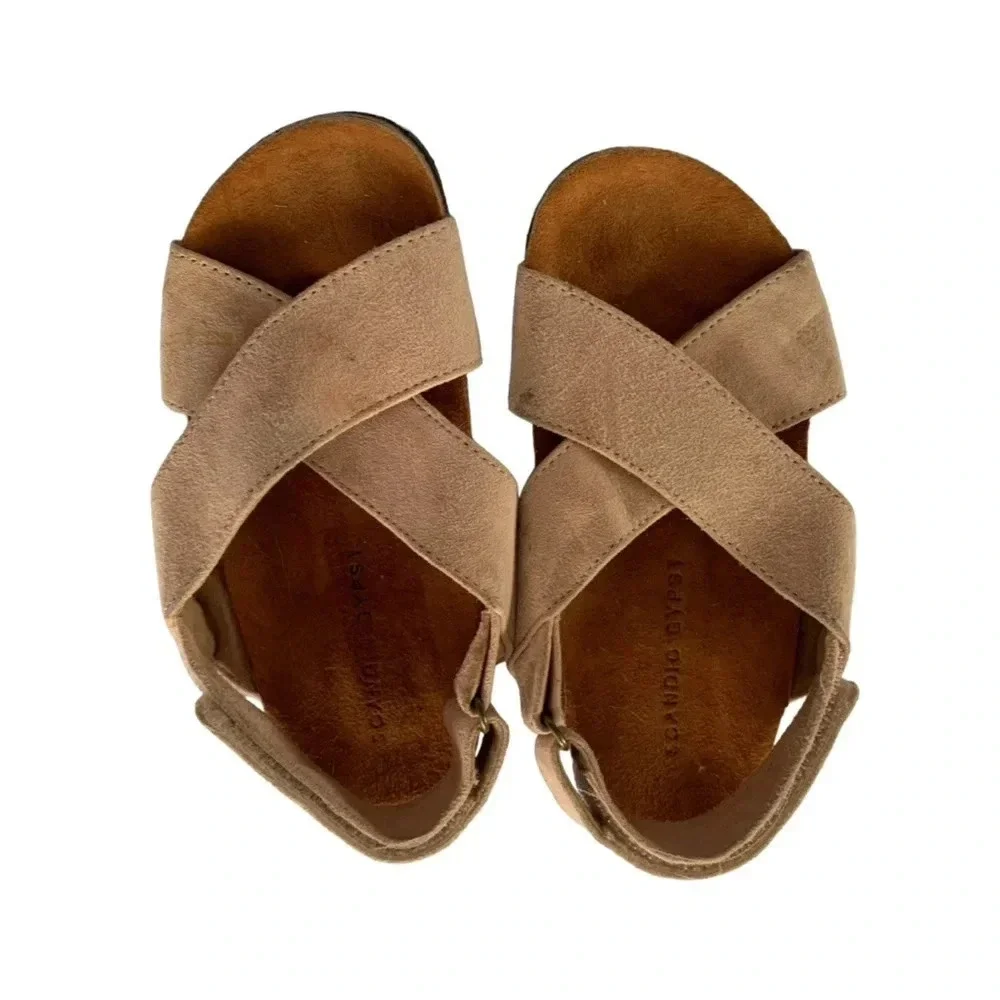 Scandic Gypsy Little Gypsy Pink Suede Sandal Size 12 Youth